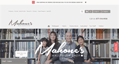 Desktop Screenshot of mahoneswallpapershop.com